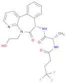 Butanamide, N-[(1S)-2-[[(7S)-6,7-dihydro-5-(2-hydroxyethyl)-6-oxo-5H-pyrido[3,2-a][3]benzazepin-7-yl]amino]-1-methyl-2-oxoethyl]-4,4,4-trifluoro-