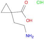 Cyclopropanecarboxylic acid, 1-(2-aminoethyl)-, hydrochloride (1:1)