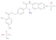 Benzoic acid, 2,4-dimethyl-, [4-[(1S)-1-(aminomethyl)-2-(6-isoquinolinylamino)-2-oxoethyl]phenyl]methyl ester, methanesulfonate (1:2)
