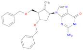 6H-Purin-6-one, 2-amino-1,9-dihydro-9-[(1S,3R,4S)-2-methylene-4-(phenylmethoxy)-3-[(phenylmethoxy)…