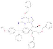 Cyclopentanol, 5-[2-[[(4-methoxyphenyl)diphenylmethyl]amino]-6-(phenylmethoxy)-9H-purin-9-yl]-3-...
