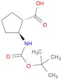 Cyclopentanecarboxylic acid, 2-[[(1,1-dimethylethoxy)carbonyl]amino]-, (1S,2S)-