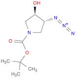 1-Pyrrolidinecarboxylic acid, 3-azido-4-hydroxy-, 1,1-dimethylethyl ester, (3R,4R)-rel-