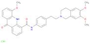 4-Acridinecarboxamide, N-[4-[2-(3,4-dihydro-6,7-dimethoxy-2(1H)-isoquinolinyl)ethyl]phenyl]-9,10-dihydro-5-methoxy-9-oxo-, hydrochloride (1:1)
