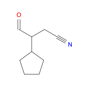 Cyclopentanepropanenitrile, β-formyl-