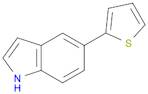 1H-Indole, 5-(2-thienyl)-