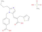 2-Thiophenepropanoic acid, α-[[2-butyl-1-[(4-carboxyphenyl)methyl]-1H-imidazol-5-yl]methylene]-, (αE)-, methanesulfonate (1:1)