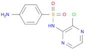 Benzenesulfonamide, 4-amino-N-(3-chloro-2-pyrazinyl)-