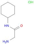 Acetamide, 2-amino-N-cyclohexyl-, hydrochloride (1:1)