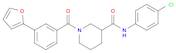 3-Piperidinecarboxamide, N-(4-chlorophenyl)-1-[3-(2-furanyl)benzoyl]-