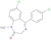 2H-1,4-Benzodiazepin-2-one, 7-chloro-5-(4-chlorophenyl)-1,3-dihydro-1-methyl-