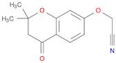 Acetonitrile, 2-[(3,4-dihydro-2,2-dimethyl-4-oxo-2H-1-benzopyran-7-yl)oxy]-