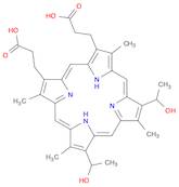 21H,23H-Porphine-2,18-dipropanoic acid, 7,12-bis(1-hydroxyethyl)-3,8,13,17-tetramethyl-