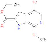 1H-Pyrrolo[2,3-c]pyridine-2-carboxylic acid, 4-bromo-7-methoxy-, ethyl ester