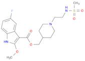 1H-Indole-3-carboxylic acid, 5-fluoro-2-methoxy-, [1-[2-[(methylsulfonyl)amino]ethyl]-4-piperidinyl]methyl ester