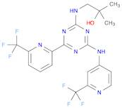 2-Propanol, 2-methyl-1-[[4-[6-(trifluoromethyl)-2-pyridinyl]-6-[[2-(trifluoromethyl)-4-pyridinyl]amino]-1,3,5-triazin-2-yl]amino]-