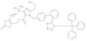 1H-Imidazole-5-carboxylic acid, 4-(1-hydroxy-1-methylethyl)-2-propyl-1-[[2'-[1-(triphenylmethyl)-1H-tetrazol-5-yl][1,1'-biphenyl]-4-yl]methyl]-, (5-methyl-2-oxo-1,3-dioxol-4-yl)methyl ester