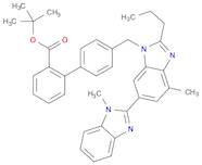 [1,1'-Biphenyl]-2-carboxylic acid, 4'-[(1,4'-dimethyl-2'-propyl[2,6'-bi-1H-benzimidazol]-1'-yl)methyl]-, 1,1-dimethylethyl ester
