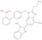 [1,1'-Biphenyl]-2-carboxylic acid, 4'-[(1,4'-dimethyl-2'-propyl[2,6'-bi-1H-benzimidazol]-1'-yl)methyl]-