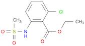 Benzoic acid, 2-chloro-6-[(methylsulfonyl)amino]-, ethyl ester