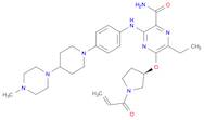 2-Pyrazinecarboxamide, 6-ethyl-3-[[4-[4-(4-methyl-1-piperazinyl)-1-piperidinyl]phenyl]amino]-5-[[(3R)-1-(1-oxo-2-propen-1-yl)-3-pyrrolidinyl]oxy]-