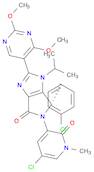 Pyrrolo[3,4-d]imidazol-4(1H)-one, 5-(5-chloro-1,2-dihydro-1-methyl-2-oxo-3-pyridinyl)-6-(4-chlorophenyl)-2-(2,4-dimethoxy-5-pyrimidinyl)-5,6-dihydro-1-(1-methylethyl)-, (6S)-