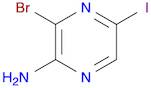 2-Pyrazinamine, 3-bromo-5-iodo-