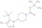 1-Piperidinecarboxylic acid, 4-[4-bromo-5-(trifluoromethyl)-1H-pyrazol-1-yl]-, 1,1-dimethylethyl ester