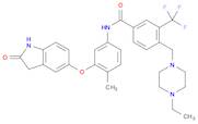 Benzamide, N-[3-[(2,3-dihydro-2-oxo-1H-indol-5-yl)oxy]-4-methylphenyl]-4-[(4-ethyl-1-piperazinyl)methyl]-3-(trifluoromethyl)-