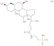 Ethanesulfonic acid, 2-[[(3α,5β,7α,12α)-3,7,12-trihydroxy-24-oxocholan-24-yl]amino]-, sodium salt (1:1)