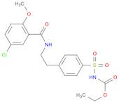 Carbamic acid, N-[[4-[2-[(5-chloro-2-methoxybenzoyl)amino]ethyl]phenyl]sulfonyl]-, ethyl ester