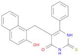 4(1H)-Pyrimidinone, 2,3-dihydro-5-[(2-hydroxy-1-naphthalenyl)methyl]-6-phenyl-2-thioxo-