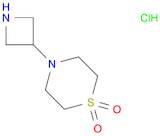 Thiomorpholine, 4-(3-azetidinyl)-, 1,1-dioxide, hydrochloride (1:1)