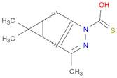 1H-Cyclopropa[3,4]cyclopenta[1,2-c]pyrazole-1-carbothioic acid, 3b,4,4a,5-tetrahydro-3,4,4-trime...