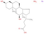 Cholan-24-oic acid, 3,12-dihydroxy-, sodium salt, hydrate (1:1:1), (3α,5β,12α)-
