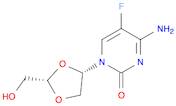 2(1H)-Pyrimidinone, 4-amino-5-fluoro-1-[(2S,4S)-2-(hydroxymethyl)-1,3-dioxolan-4-yl]-