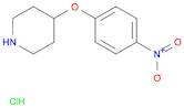 Piperidine, 4-(4-nitrophenoxy)-, hydrochloride (1:1)