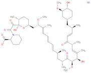 2-Piperidinecarboxylic acid, 1-[oxo[tetrahydro-2-hydroxy-6-[14-hydroxy-22-(4-hydroxy-3-methoxycyclohexyl)-2,13-dimethoxy-3,9,11,15,17,21-hexamethyl-12,18-dioxo-3,5,7,15,19-docosapentaenyl]-3-methyl-2H-pyran-2-yl]acetyl]-, monosodium salt, [2R-[2α,2(S*),3α,6β[2S*,3E,5E,7E,9S*,11R*,13R*,14R*,15E,17R*,19E,21R*,22(1S*,3R*,4R*)]]]- (9CI)
