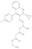 6-Heptenoic acid, 7-[2-cyclopropyl-4-(4-fluorophenyl)-3-quinolinyl]-5-hydroxy-3-oxo-, ethyl ester, (6E)-