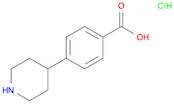 Benzoic acid, 4-(4-piperidinyl)-, hydrochloride (1:1)