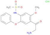 Methanesulfonamide, N-[4-(2-aminoacetyl)-5-methoxy-2-phenoxyphenyl]-, hydrochloride (1:1)