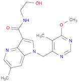 1H-Pyrrolo[3,2-b]pyridine-3-carboxamide, N-(2-hydroxyethyl)-1-[(6-methoxy-5-methyl-4-pyrimidinyl)methyl]-6-methyl-