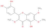 4H-1-Benzopyran-4-one, 2-(3,4-dihydroxyphenyl)-5-hydroxy-3,6,7-trimethoxy-