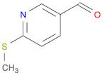 3-Pyridinecarboxaldehyde, 6-(methylthio)-