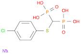 Phosphonic acid, [[(4-chlorophenyl)thio]methylene]bis-, sodium salt (1:2)