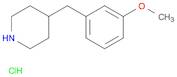 Piperidine, 4-[(3-methoxyphenyl)methyl]-, hydrochloride (1:1)