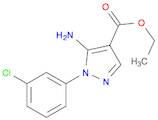 1H-Pyrazole-4-carboxylic acid, 5-amino-1-(3-chlorophenyl)-, ethyl ester
