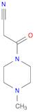1-Piperazinepropanenitrile, 4-methyl-β-oxo-