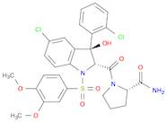 2-Pyrrolidinecarboxamide, 1-[[(2R,3S)-5-chloro-3-(2-chlorophenyl)-1-[(3,4-dimethoxyphenyl)sulfon...