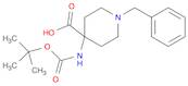 4-Piperidinecarboxylic acid, 4-[[(1,1-dimethylethoxy)carbonyl]amino]-1-(phenylmethyl)-